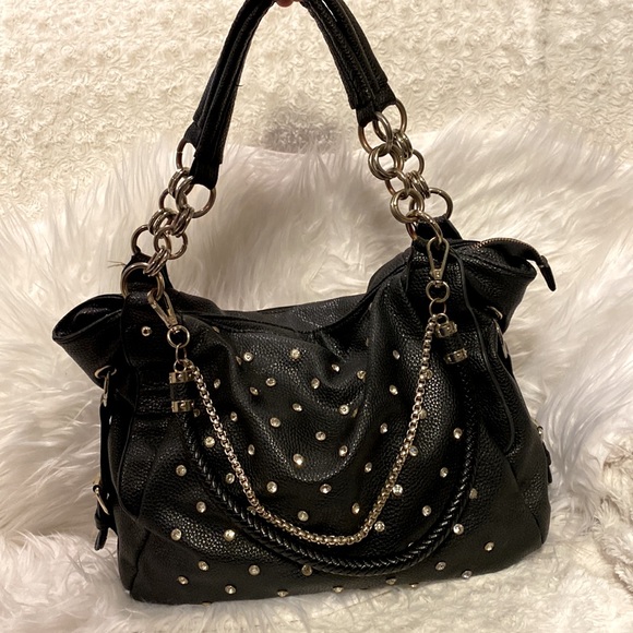 Charming Charlie Gwen rhinestone studded shoulder bag - Picture 8 of 16